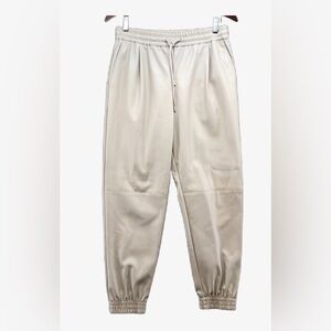 Zara Cream leather Pants